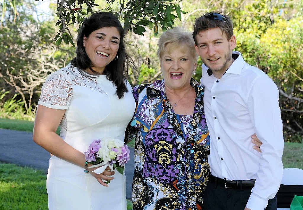 JOY: Isabel Diaz and Noel Bull were married by Judy Whicker at Gladstone Marina on Saturday, November 15. JOY: Isabel Diaz and Noel Bull were married by Judy Whicker at Gladstone Marina on Saturday, November 15.